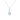 Mountz Collection 6mm Round Aquamarine and Diamond Pendant Necklace in 14K White Gold
