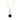 Mountz Collection Garnet and Diamond Pendant Necklace in 14K Yellow Gold