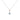 Mountz Collection Round Aquamarine Pendant Necklace in 14K White Gold