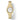 Seiko 25MM Essentials Collection Day/Date Quartz Watch with White Dial in Gold-Tone Stainless Steel