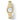 Seiko 25MM Essentials Collection Day/Date Quartz Watch with White Dial in Gold-Tone Stainless Steel