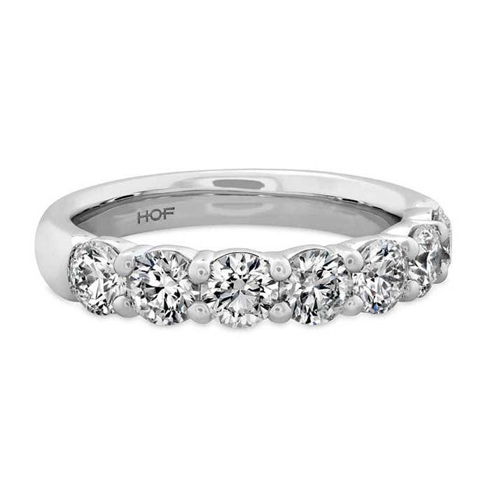 Hearts On Fire .72-.82CTW Signature 7-Stone Wedding Band in Platinum