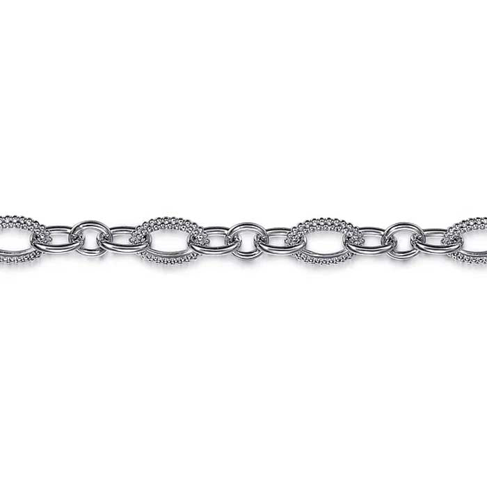 Gabriel & Co Bujukan Link Chain Bracelet in Sterling Silver