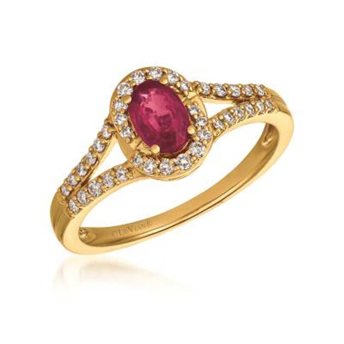 Le Vian Ring featuring Passion Ruby with Vanilla Diamonds in 14K Honey Gold