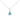 Mountz Collection Trillion Cut Aquamarine Pendant in 14K White Gold