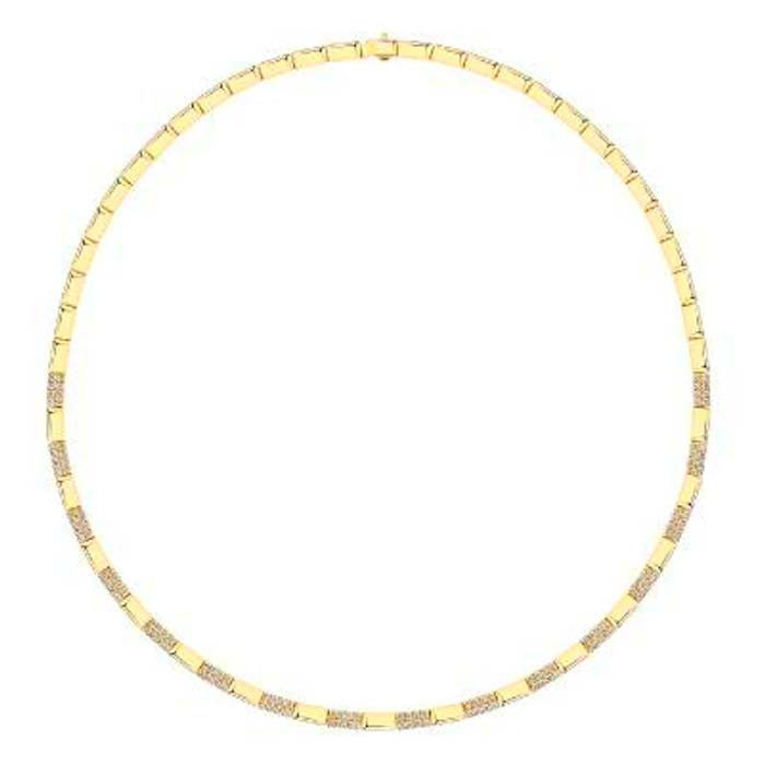 Le Vian Alternating Link Necklace featuring Nude Diamonds in 14K Honey Gold