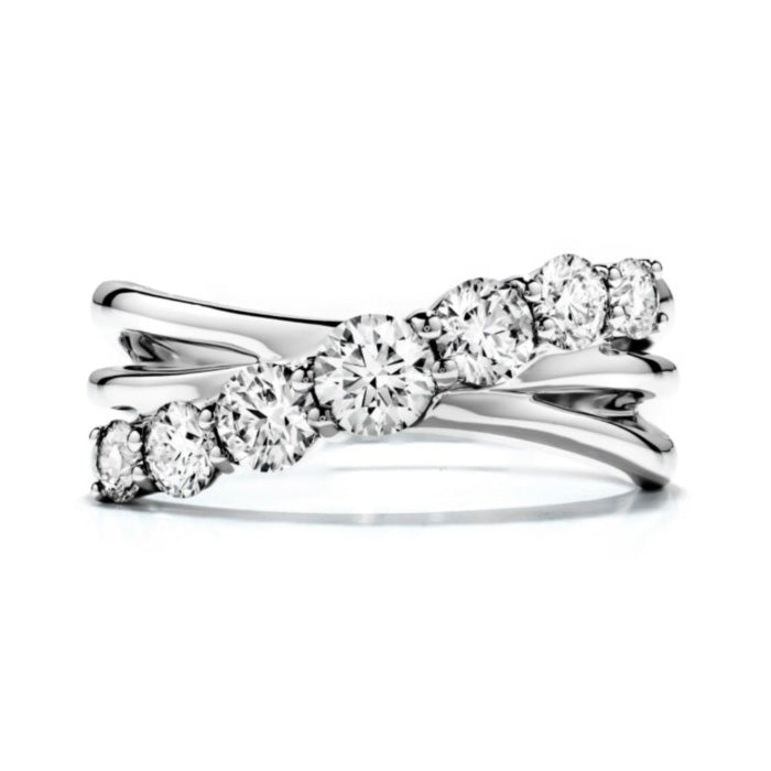 Hearts On Fire Intermingle Right Hand Ring in 18K White Gold