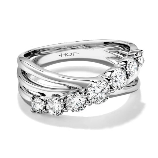 Hearts On Fire Intermingle Right Hand Ring in 18K White Gold