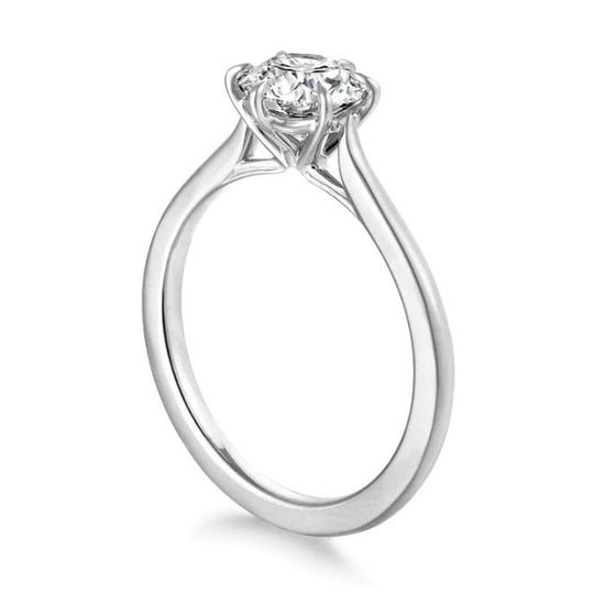 Hearts On Fire 1.0CT Camilla Six-Prong Solitaire Complete Engagement Ring in Platinum