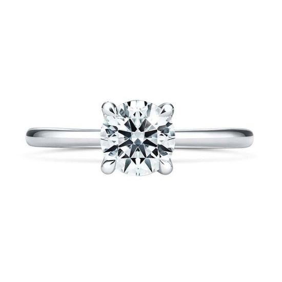 Hearts On Fire  .70CT Vela Solitaire Complete Engagement Ring in Platinum