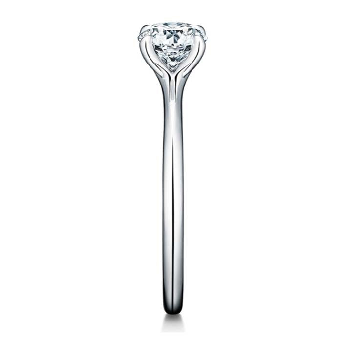 Hearts On Fire  .70CT Vela Solitaire Complete Engagement Ring in Platinum