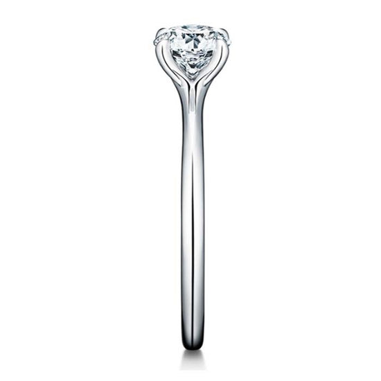 Hearts On Fire .30CT Vela Solitaire Complete Engagement Ring in Platinum