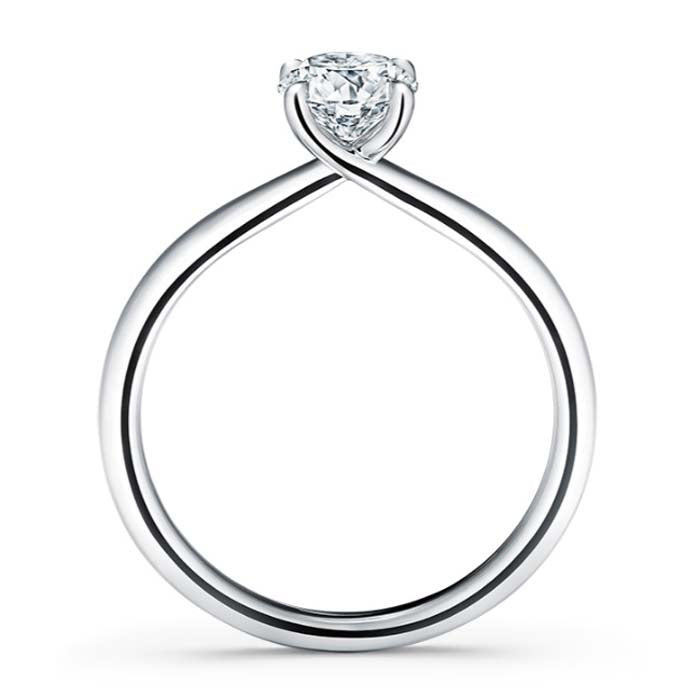 Hearts On Fire  .70CT Vela Solitaire Complete Engagement Ring in Platinum