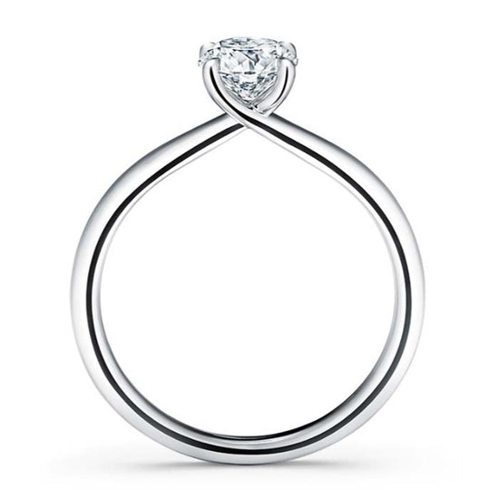 Hearts On Fire .30CT Vela Solitaire Complete Engagement Ring in Platinum