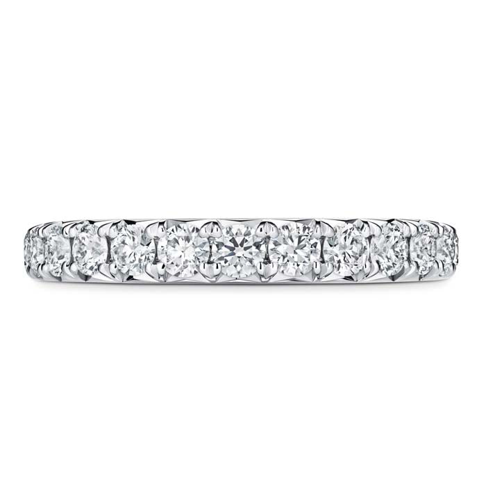 Hearts On Fire Vela French Cut Pavé Band in Platinum