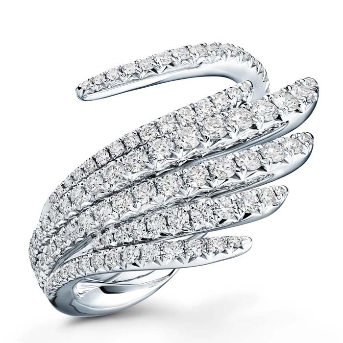 Hearts On Fire Vela Cocktail Ring in 18K White Gold