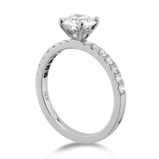 Hearts On Fire Destiny Complete Diamond Engagement Ring in Platinum