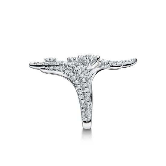 Hearts On Fire Vela 1.75CTW Bypass Diamond Cocktail Ring in 18K White Gold