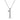 Hearts On Fire Barre Floating Single Diamond Pavé Pendant Necklace in 18K White Gold