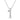 Hearts On Fire Barre Floating Single Diamond Pavé Pendant Necklace in 18K White Gold