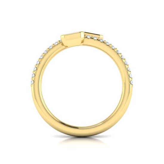 Vlora Diamond Baguette Wrap Ring in 14K Yellow Gold