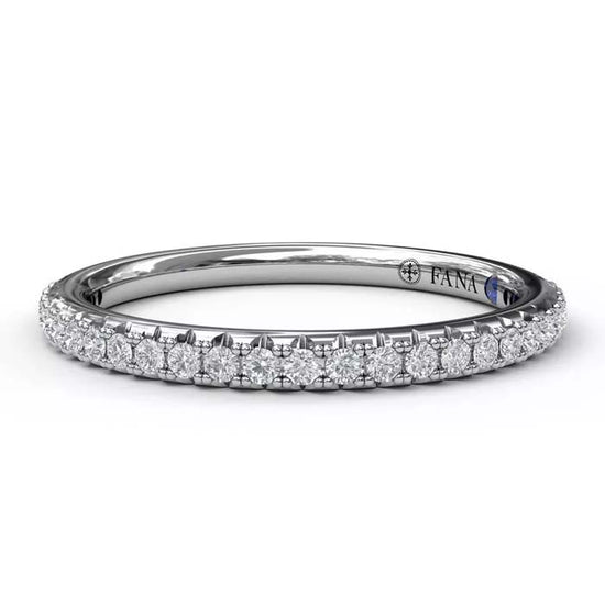 Fana .22CTW Diamond Wedding Band in 14K White Gold