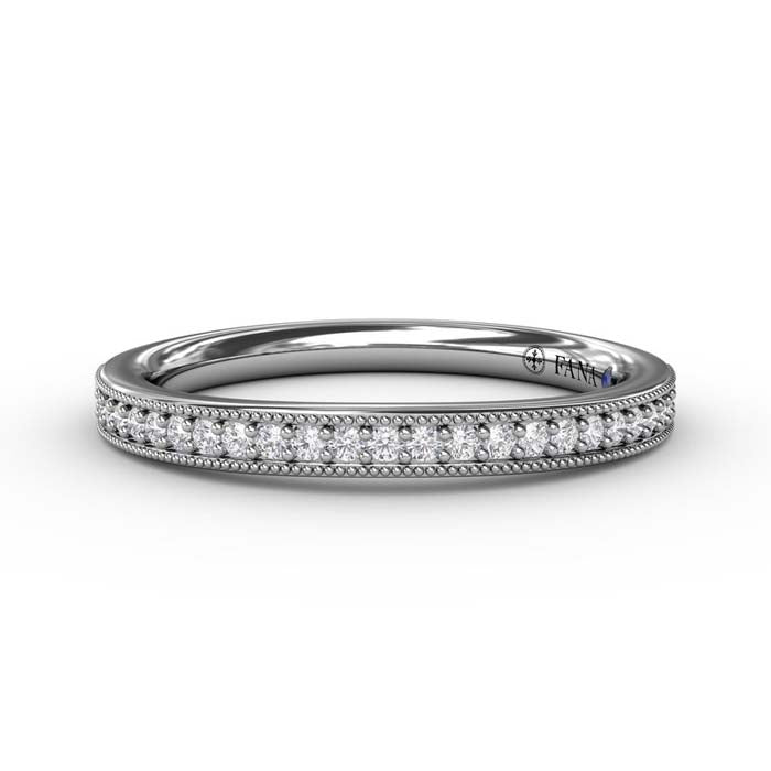 Fana Diamond Wedding Band in Platinum