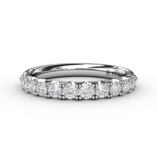 Fana Pavé Diamond Wedding Band in 14K White Gold