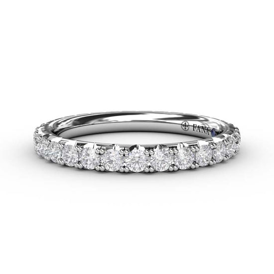 Fana 1CTW Chunky Pave' Eternity Diamond Band in 14K White Gold