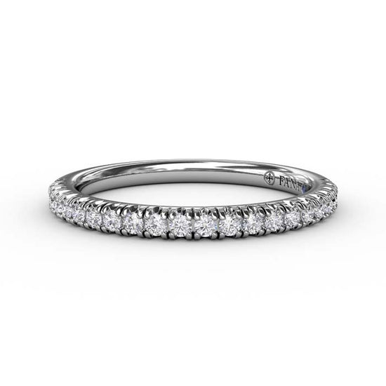 Fana 1/4CTW Halfway Diamond Band in 14K White Gold