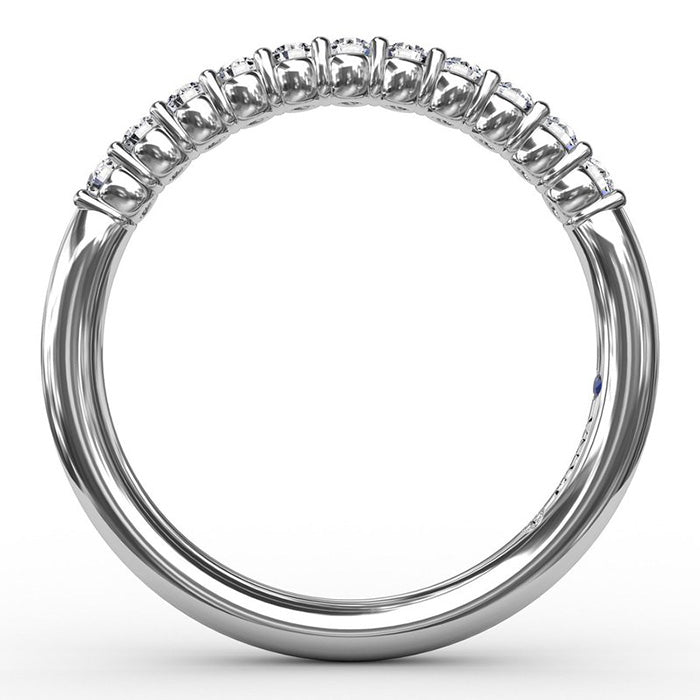 Fana 11-Stone Diamond Wedding Band in 14K White Gold