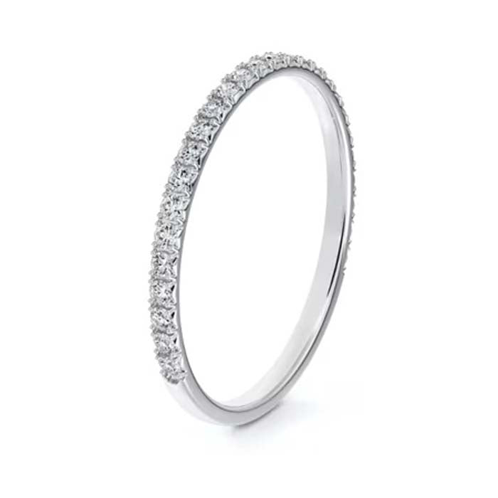 De Beers Forevermark .72CTW Diamond French Pavé Wedding Band in 18K White Gol