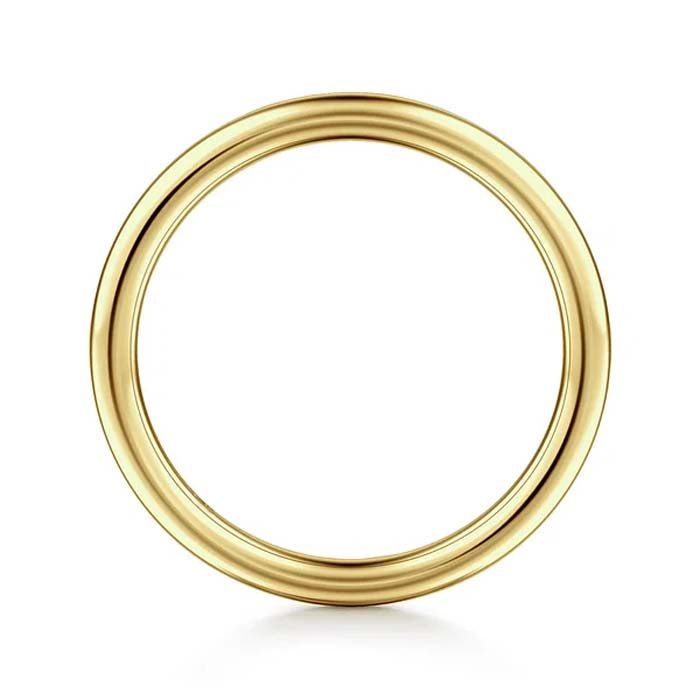 Gabriel & Co. Rounded Wedding Band in 14K Yellow Gold