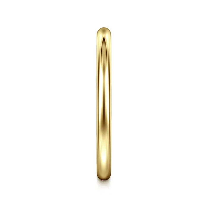 Gabriel & Co. Rounded Wedding Band in 14K Yellow Gold