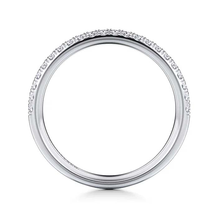 Gabriel & Co. Diamond Wedding Band in 14K White Gold