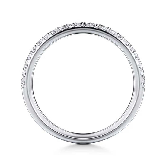 Gabriel & Co. Diamond Wedding Band in 14K White Gold