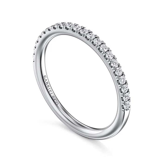 Gabriel & Co. Diamond Wedding Band in 14K White Gold