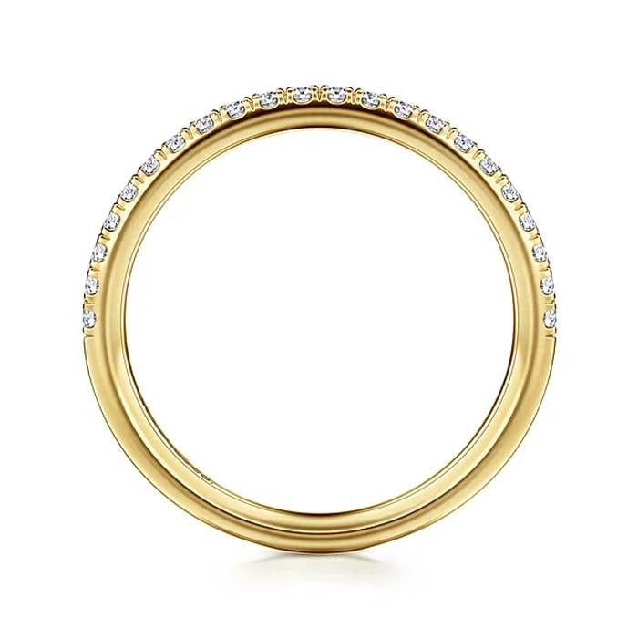 Gabriel & Co. Diamond Wedding Band in 14K Yellow Gold