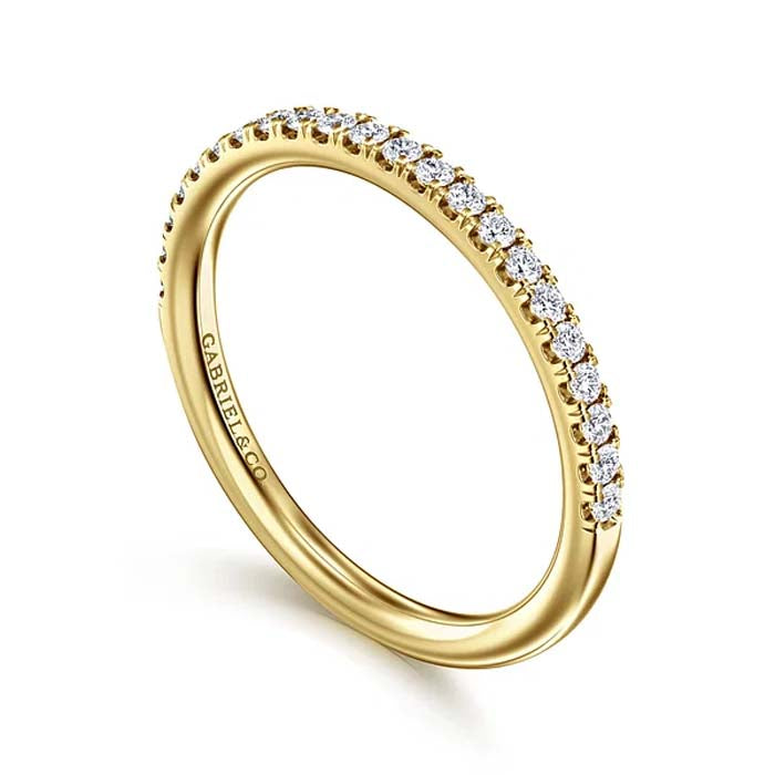 Gabriel & Co. Diamond Wedding Band in 14K Yellow Gold