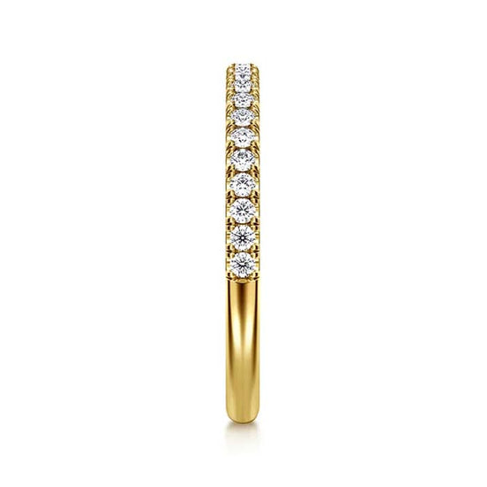 Gabriel & Co. Diamond Wedding Band in 14K Yellow Gold