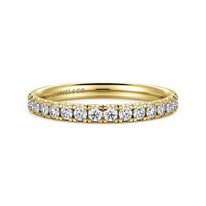 Gabriel & Co Diamond Wedding Band in 14K Yellow Gold