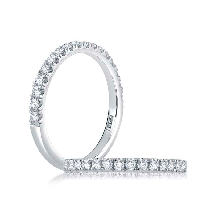 A. Jaffe .15CTW Diamond Band in 14K White Gold