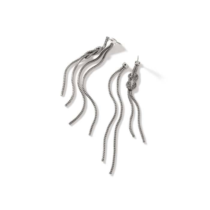 John Hardy Love Knot Drop Earrings in Sterling Silver