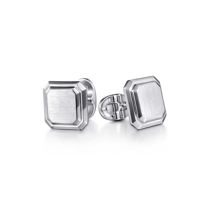 Gabriel & Co. Square Cufflinks in Sterling Silver