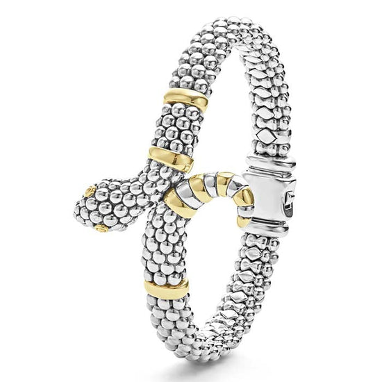 LAGOS Two-Tone Snake Rope Bracelet in Sterling Silver and 18K Yellow Gold