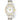 Seiko 40MM White Dial Watch with Date in Two-Tone Stainless Steel
