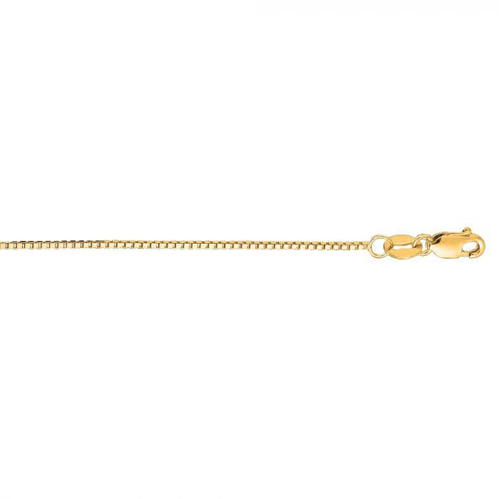 Mountz Collection 22" Box Chain in 14K Yellow Gold