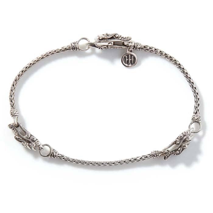 John Hardy Legends Naga Triple Station Bracelet in Sterling Silver