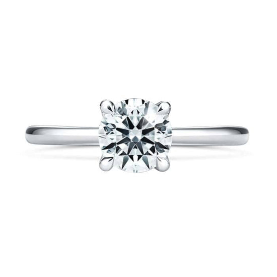 Hearts On Fire 1.0CT Vela Solitaire Complete Engagement Ring in Platinum