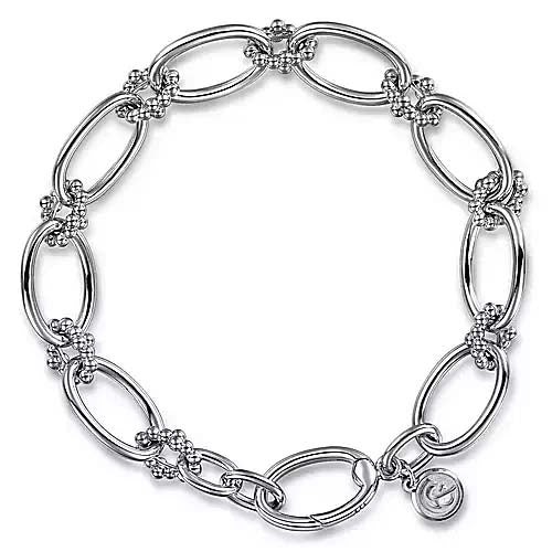 Gabriel & Co. Bujukan Link Bracelet in Sterling Silver